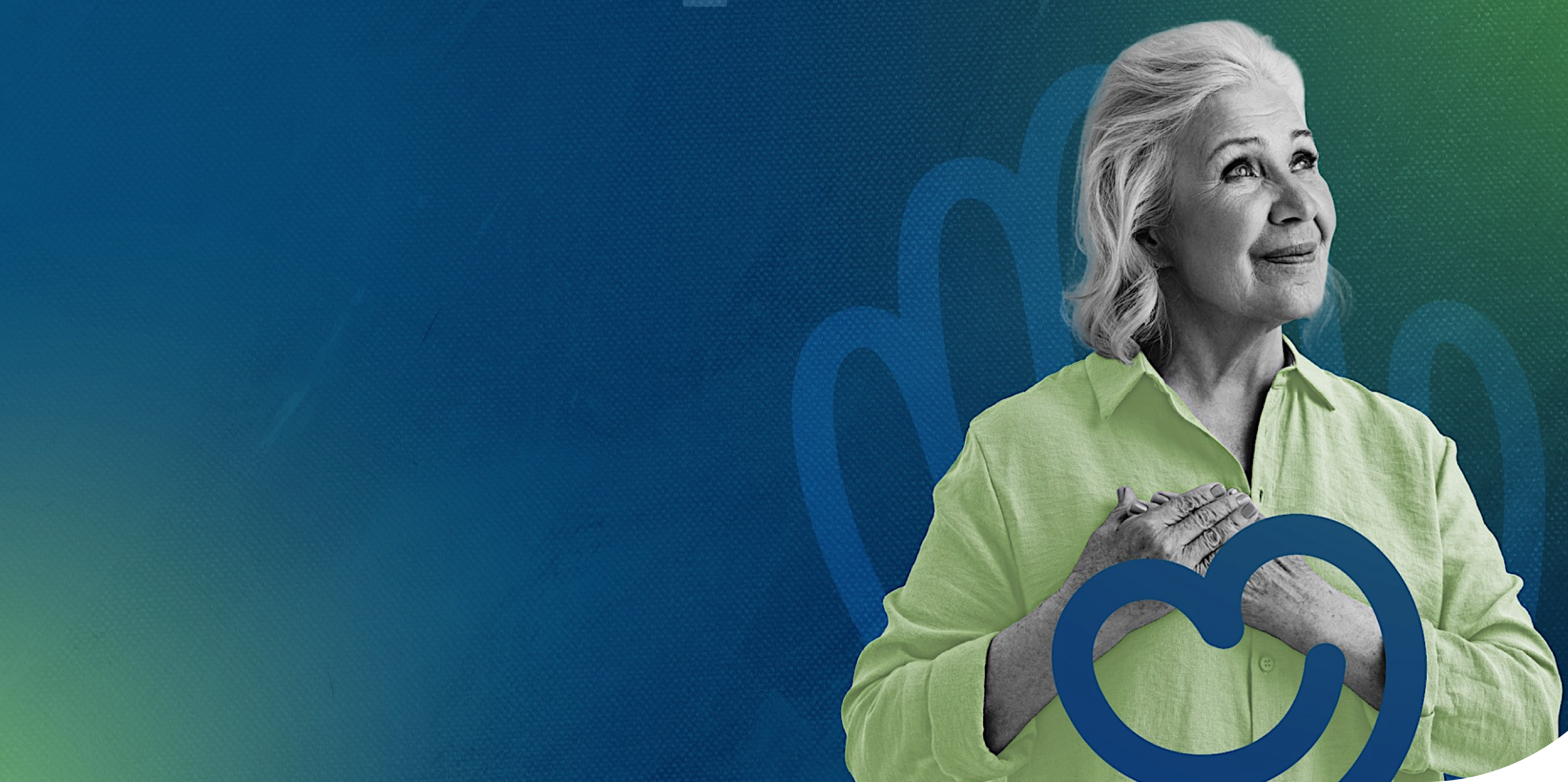 Banner de fondo con una mujer del Programa Contigo